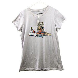 NWT Hot Topic Marvel Guardians Of The Galaxy Graphic T Shirt Groot Rocket
